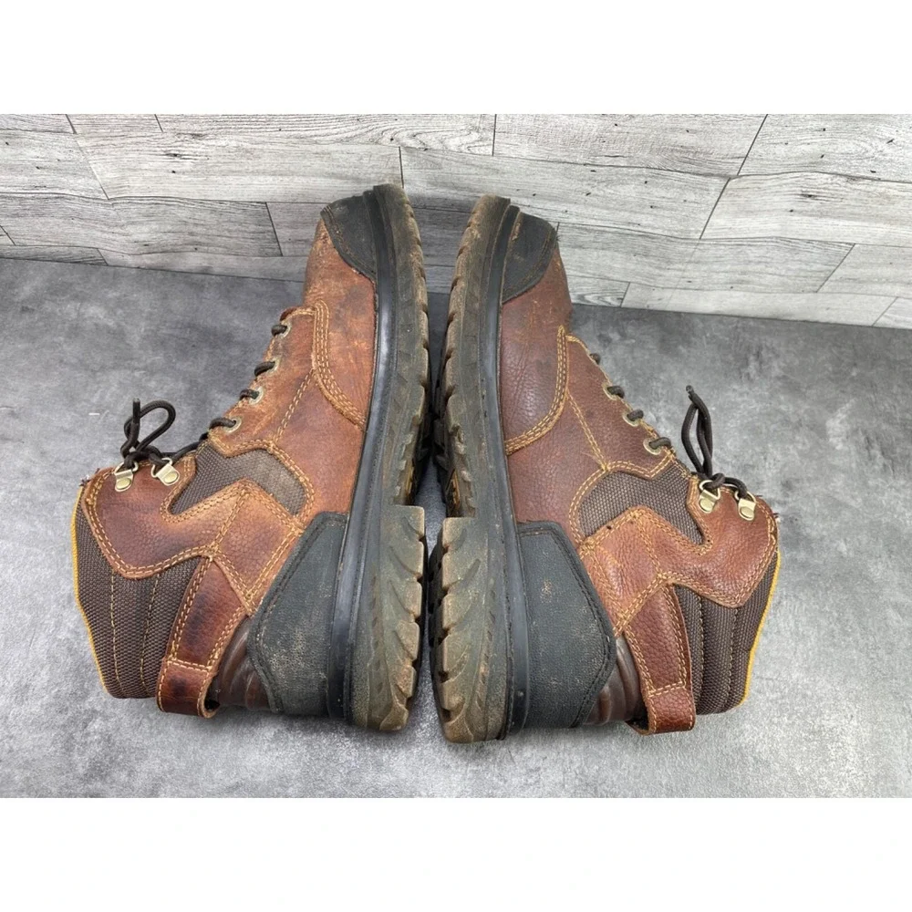 Georgia Zero Drag 6in Safety Boots Mens 13M Brown Leather Steel Toe Work Hi
